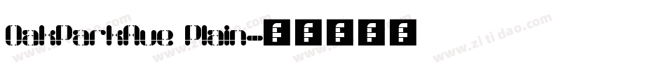 OakParkAve Plain字体转换